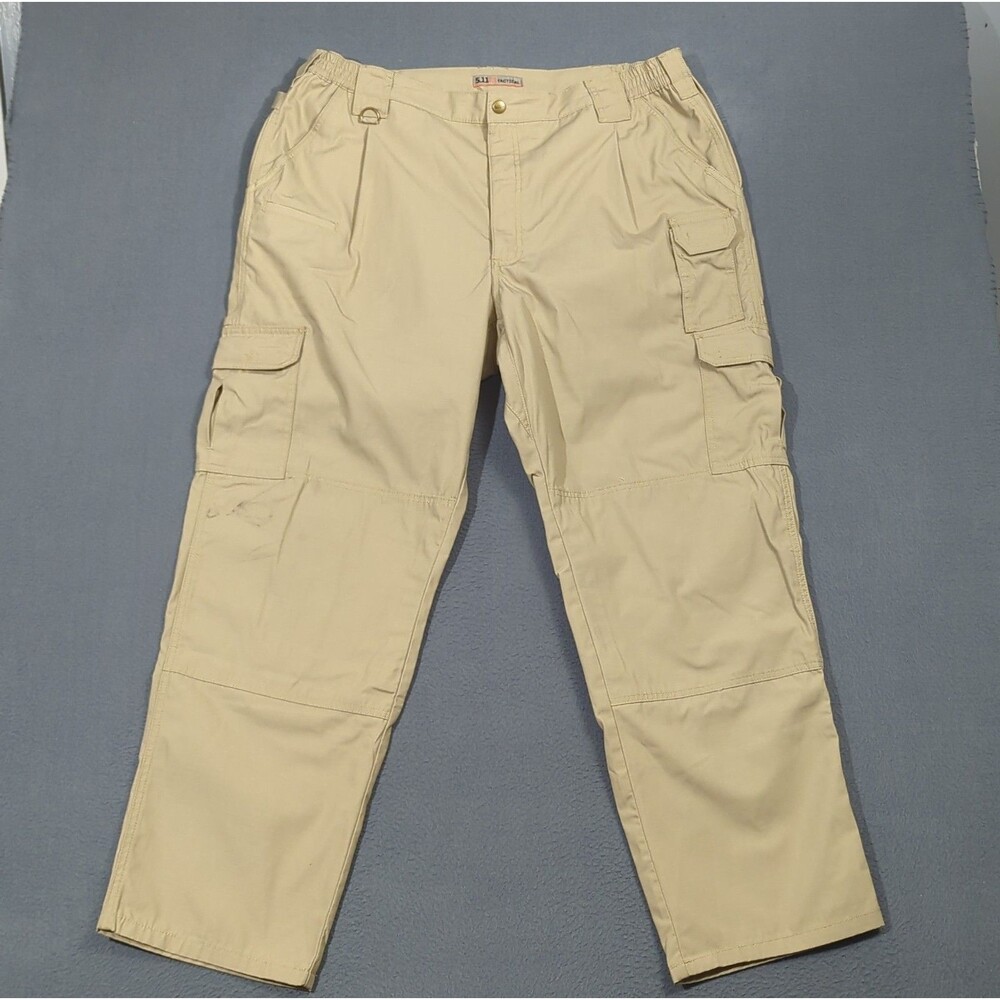 5.11 Tactical Regular Fit Taclite Pro Ripstop Cargo Pants Men's 42x32 Khaki